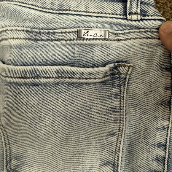 NWT KanCan Jeans Women's 11/29 High Rise Bootcut Flare Acid Wash Raw Hem - Picture 13 of 13